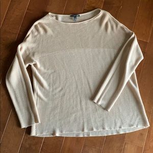 Eileen Fisher Tencel tan sweater Medium